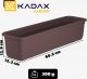 Kadax KADAX Doniczka Skrzynka Balkonowa 60cm Brązowa 2
