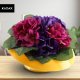 Kadax Doniczka Osłonka Ikebana Kompozycja Żółta 12 cm 1