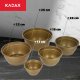 Kadax Doniczka Misa Osłonka Do Kwiatów 20cm Złota 7