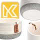 Kadax KADAX Doniczka Ceramiczna Osłonka 17x9cm Biała 5