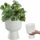 Kadax Doniczka osłonka kwietnik gazon 18cm biała 1