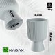 Kadax KADAX Doniczka Osłonka Kwietnik Gazon 14cm Szara 2