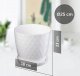 Kadax Doniczka + Podstawka Donica Biała 25cm Kolory 1