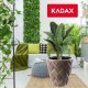 Kadax Doniczka Donica Z Wkładem Ogrodowa Beżowa 32,5cm 4