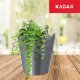 Kadax Doniczka Osłonka Na Kwiaty Rośliny Srebrna 12cm 6