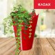 Kadax Doniczka Osłonka Na Kwiaty Rośliny Czerwona 12 cm 5