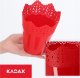 Kadax Doniczka Osłonka Na Kwiaty Rośliny Czerwona 12 cm 6