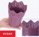 Kadax Doniczka Osłonka Na Kwiaty Rośliny fioletowa 12 cm 6