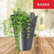Kadax Doniczka Osłonka Na Kwiaty Rośliny Srebrna 12 cm 5
