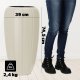 Kadax Donica Doniczka Na Kwiaty + Wkład 3D Kremowa 75cm 1