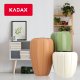 Kadax Donica Doniczka Na Kwiaty + Wkład 3D Kremowa 75cm 8
