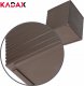 Kadax Doniczka Osłonka Na Kwiaty Z Wkładem Mokka 25 cm 4