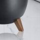 Kadax KADAX 2x Doniczka Na Nóżkach Wkład 40cm Czarna 11