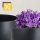 Kadax KADAX 2x Doniczka Na Nóżkach Wkład 40cm Czarna 9