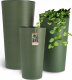 Kadax Zestaw 3x Doniczka Donica Ogrodowa + Wkład Zielona 1
