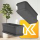 Kadax KADAX Doniczka Skrzynka Balkonowa 40cm Z Podstawką 4