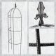 Kadax Obelisk Ogrodowy Metalowy Na Kwiaty Róże 150 cm 7