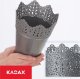 Kadax Doniczka Osłonka Na Kwiaty Rośliny Srebrna 16,5 cm 7