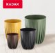 Kadax Eko Doniczka Osłonka + Wkładka Zielona 14,5x17cm 1