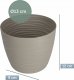 Kadax Doniczka Osłonka Na Kwiaty Podstawka Szara 13cm 3