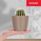 Kadax Doniczka Osłonka Na Kwiaty Okrągła Beżowa 11 cm 6