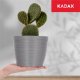 Kadax Doniczka Osłonka Na Kwiaty Okrągła Popielata 15 cm 4
