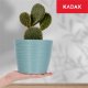 Kadax Doniczka Osłonka Na Kwiaty Okrągła Zielona 15 cm 2