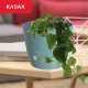 Kadax Doniczka Osłonka Na Kwiaty Okrągła Zielona 15 cm 3