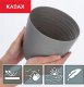 Kadax Doniczka Osłonka Na Kwiaty Owalna Popielata 17 cm 3