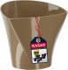 Kadax Doniczka Osłonka Na Kwiaty Połysk Beżowa 15cm 1