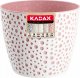 Kadax Doniczka Osłonka Okrągła Na Kwiaty Różowa 17cm 1