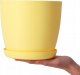 Kadax Doniczka Osłonka Na Kwiaty Podstawka Żółta 12cm 4
