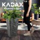 Kadax Doniczka Donica Wkład Osłonka Kwiaty Antracyt 56cm 5