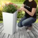 Kadax KADAX Doniczka Donica 29x57cm Wkład Biała Rattan 2