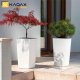 Kadax KADAX Doniczka Donica 29x57cm Wkład Biała Rattan 5