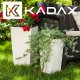 Kadax KADAX Doniczka Donica 29x57cm Wkład Biała Rattan 6