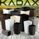Kadax KADAX Doniczka Donica 29x57cm Wkład Biała Rattan 10