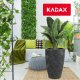 Kadax Donica Wysoka Doniczka Z Wkładem Ogrodowa 58,5cm 5