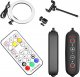 Lampa pierścieniowa Aptel LED RGB + Tripod + Pilot 210cm ZD67D 2