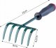 Kadax Grabki Grabie Małe Ogrodowe Z Trzonem 25cm 5-Zębne 6