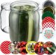 Kadax 16x Słoik Szklany 540ml Słoiki Dżem + Wieczko fi82 14