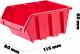 Kadax Pojemnik Kuweta Magazynowy Organizer 115x80mm 10x 3