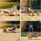 Kadax KADAX Leżak Drewniany Ogrodowy Plażowy Składany 7