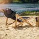 Kadax Leżak Ogrodowy Fotel Plażowy Składany Drewniany 4