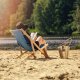Kadax KADAX Leżak Drewniany Plażowy Składany Leżaki 2szt 6
