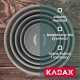 Kadax Miska Kuchenna Plastikowa Do Sałatek 2 L Szara 6