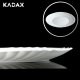 Kadax Talerzyk Deserowy Talerz Okrągły Biały 20cm 1szt 7