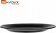 Kadax Talerz Deserowy 21cm Talerze Zestaw Talerzy Czarny 6