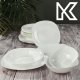 Kadax KADAX Talerz Deserowy 21,5cm Talerzyk Biały Ciasta 8