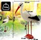 Kadax Figura figurka Ogrodowa Ozdoba Bocian Stojący 78cm 3